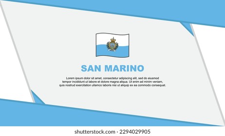 San Marino Flag Abstract Background Design Template. San Marino Independence Day Banner Cartoon Vector Illustration. San Marino Independence Day