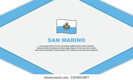 San Marino Flag Abstract Background Design Template. San Marino Independence Day Banner Cartoon Vector Illustration. San Marino Template