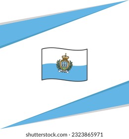 San Marino Flag Abstract Background Design Template. San Marino Independence Day Banner Social Media Post. San Marino Design