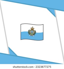 San Marino Flag Abstract Background Design Template. San Marino Independence Day Banner Social Media Post. San Marino Independence Day