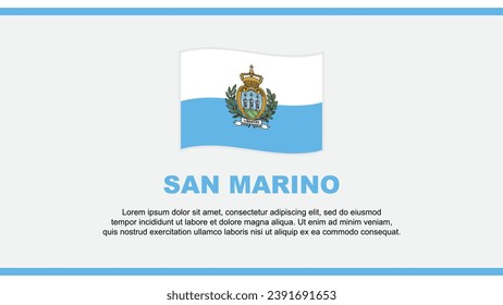 San Marino Flag Abstract Background Design Template. San Marino Independence Day Banner Social Media Vector Illustration. San Marino Design