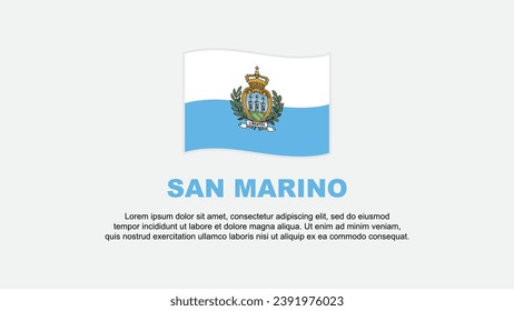 San Marino Flag Abstract Background Design Template. San Marino Independence Day Banner Social Media Vector Illustration. San Marino Background