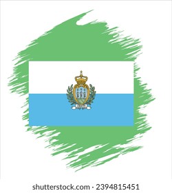 San Marino Flag abstract vector illustration