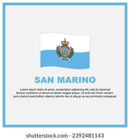 San Marino Flag Background Design Template. San Marino Independence Day Banner Social Media Post. San Marino Banner