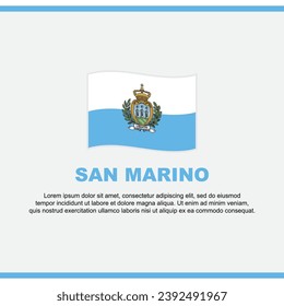 San Marino Flag Background Design Template. San Marino Independence Day Banner Social Media Post. San Marino Design