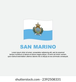 San Marino Flag Background Design Template. San Marino Independence Day Banner Social Media Post. San Marino Background