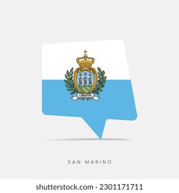 San Marino flag bubble chat icon