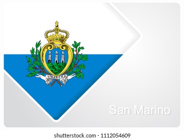 San Marino flag design background layout. Vector illustration.