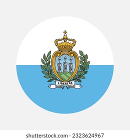 San Marino flag simple illustration for independence day or election