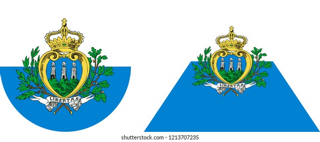 San marino flag vector