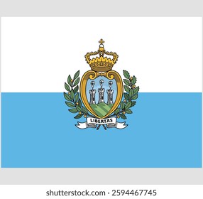 San Marino Flag Vector Design , San Marino Country Flag