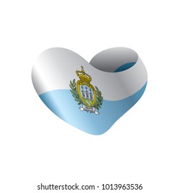 San Marino flag, vector illustration