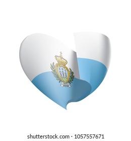 San Marino flag, vector illustration