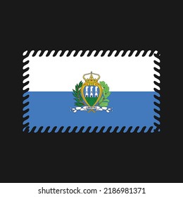 San Marino Flag Vector. National Flag