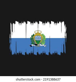 San Marino Flag Vector. National Flag