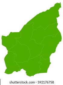 san Marino green map
