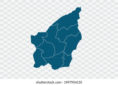 San Marino Map blue Color on Backgound png