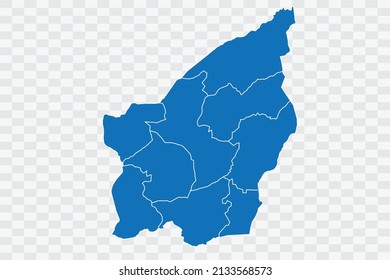 San Marino Map blue Color on Backgound png