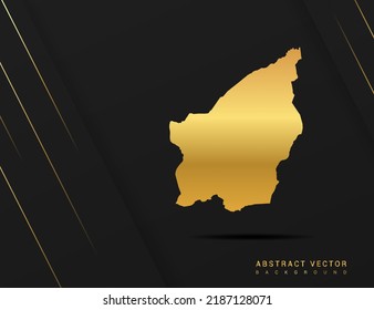 San Marino map of gold gradient style vector Illustration.