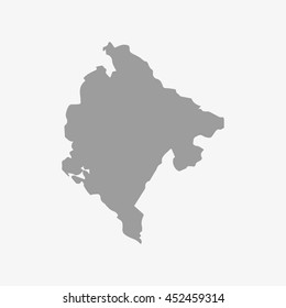 San Marino map in gray on a white background