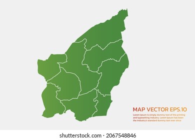 San Marino map High Detailed green color. on white background. Abstract design vector illustration eps 10