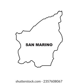 SAN MARINO map icon vector illustration template background