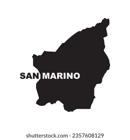 SAN MARINO map icon vector illustration template background