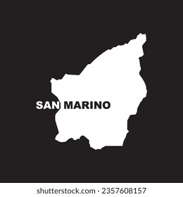 SAN MARINO map icon vector illustration template background