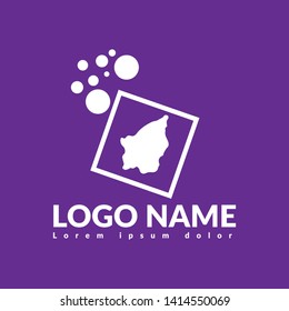 San Marino map logo concept. Travel concept.