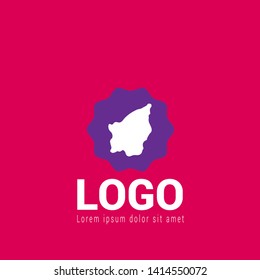 San Marino map logo concept. Travel concept.
