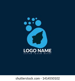 San Marino map logo concept. Travel concept.