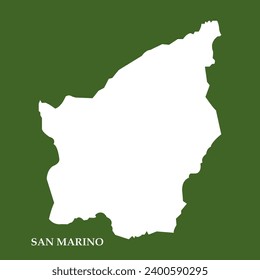 San Marino map logo vector illustration simple design