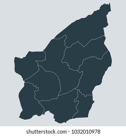San Marino map on gray background vector, San Marino Map Outline Shape Gray on White Vector Illustration,
High detailed Gray illustration San Marino.