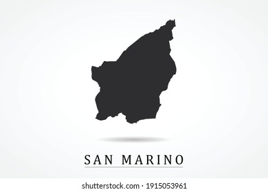 San Marino Map on white background - Vector illustration eps 10