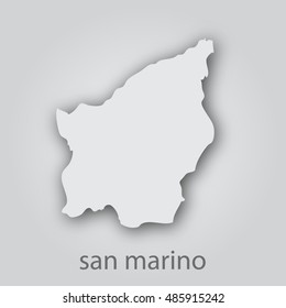 San Marino map in paper cut style.Abstract modern design background. Vector illustration EPS10