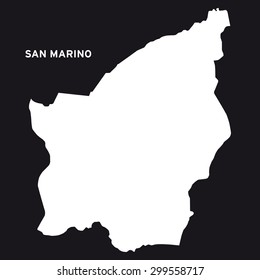 San Marino map vector