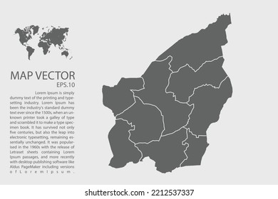 San Marino map vector, Abstract design vector illustration Eps 10. High Detailed on white background.