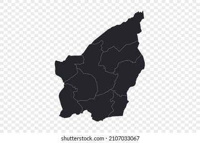 San Marino map vector, isolated on transparent background