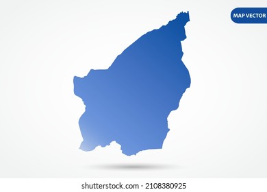 San Marino Map - World Map International vector template with Blue gradient color isolated on white background for design, education, website, infographic - Vector illustration eps 10
