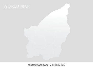 San Marino Map - World Map vector template with High detailed including white and grey gradient color and white outline color isolated on grey background - Vector illustration eps 10