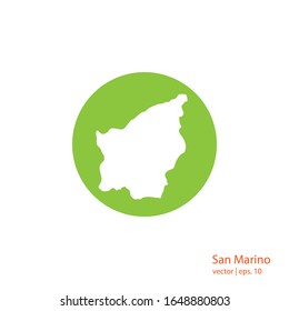 San Marino Maps Logo Design Vector Template