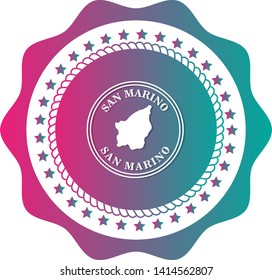 San Marino - rubber stamp. san marino label or sticker. vintage stamp