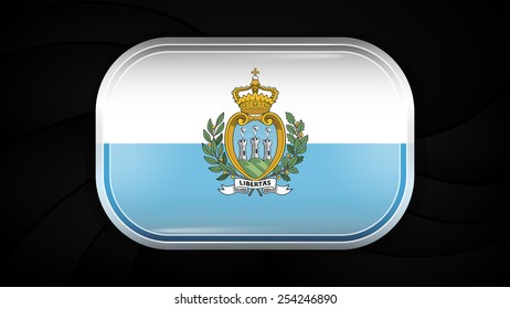 San Marino. Vector Flag Button Series. Rectangular Shape This image is a vector illustration and can be scaled to any size without loss of resolution. This image will download as a EPS file.