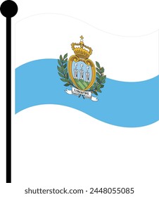 San Marino - Vector Flags of the World