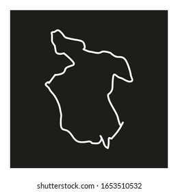 San Martin region map in Peru country