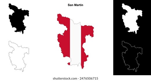 Mapa de la región de San Martín