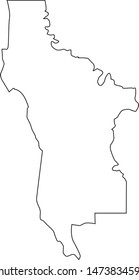 San Mateo county map in the state of California