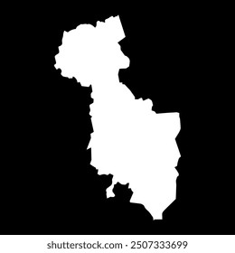 San Miguel department map, administrative division of El Salvador.