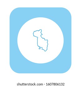san miguel region map in country of el salvador