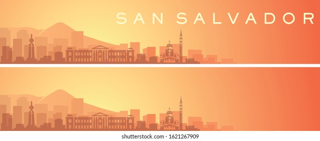 San Salvador Beautiful Skyline Scenery Banner